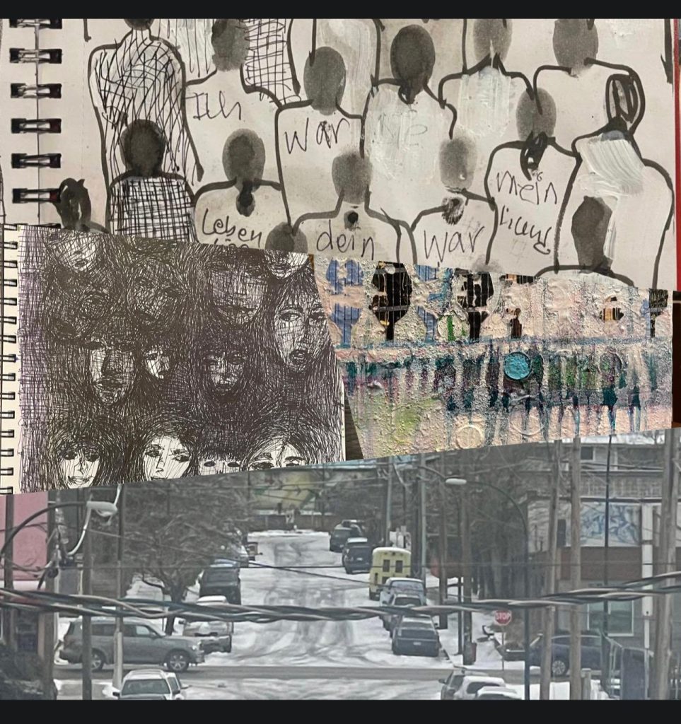 Collage drawing
